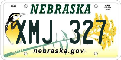 NE license plate XMJ327