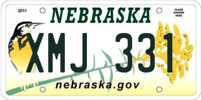 NE license plate XMJ331