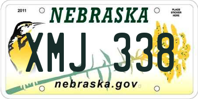 NE license plate XMJ338