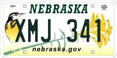 NE license plate XMJ341