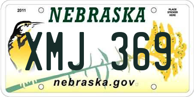 NE license plate XMJ369