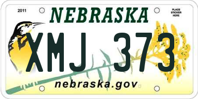 NE license plate XMJ373