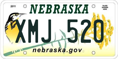 NE license plate XMJ520