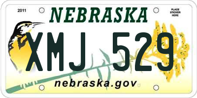 NE license plate XMJ529