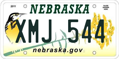 NE license plate XMJ544