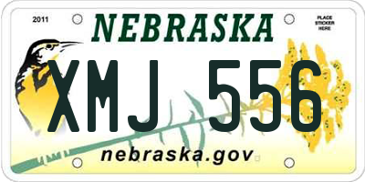 NE license plate XMJ556