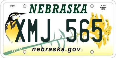 NE license plate XMJ565