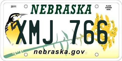 NE license plate XMJ766