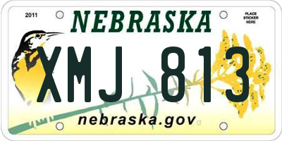 NE license plate XMJ813