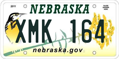 NE license plate XMK164