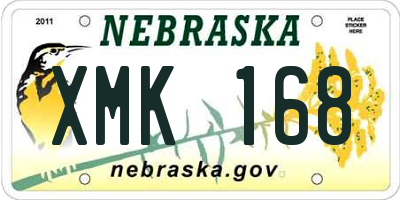 NE license plate XMK168