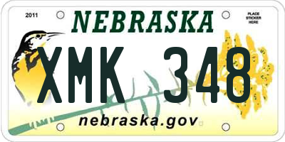 NE license plate XMK348