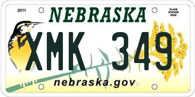 NE license plate XMK349