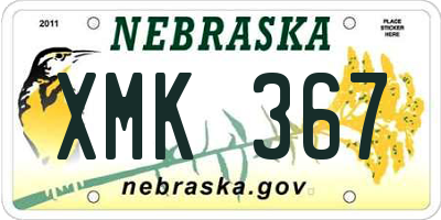 NE license plate XMK367
