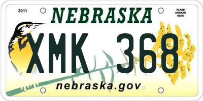 NE license plate XMK368