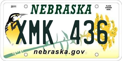 NE license plate XMK436