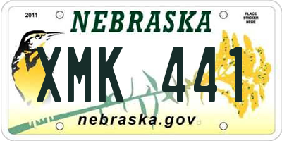 NE license plate XMK441