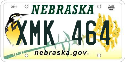 NE license plate XMK464