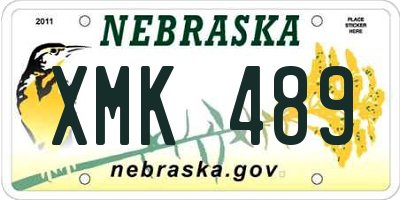 NE license plate XMK489