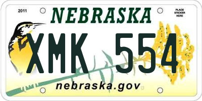 NE license plate XMK554