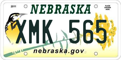 NE license plate XMK565