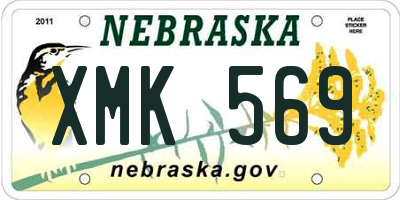 NE license plate XMK569