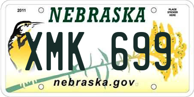 NE license plate XMK699