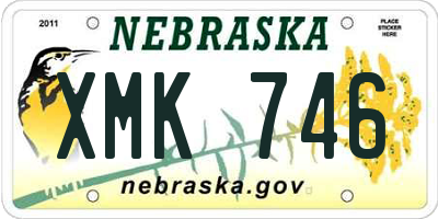 NE license plate XMK746