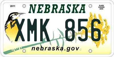 NE license plate XMK856
