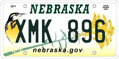 NE license plate XMK896
