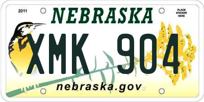 NE license plate XMK904