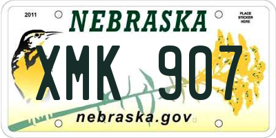 NE license plate XMK907