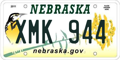 NE license plate XMK944