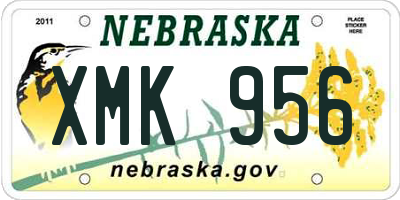 NE license plate XMK956