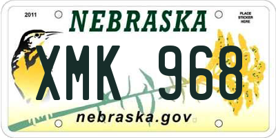 NE license plate XMK968