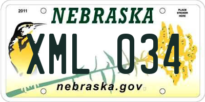NE license plate XML034