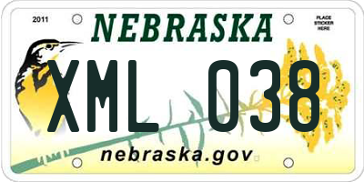 NE license plate XML038