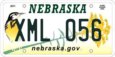 NE license plate XML056