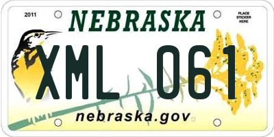 NE license plate XML061