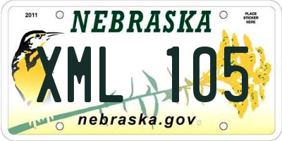 NE license plate XML105