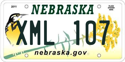 NE license plate XML107