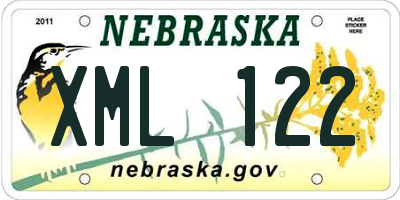 NE license plate XML122