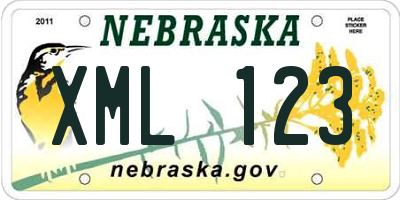 NE license plate XML123