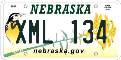 NE license plate XML134