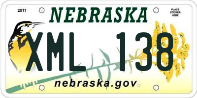 NE license plate XML138