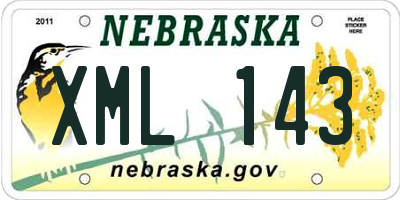 NE license plate XML143