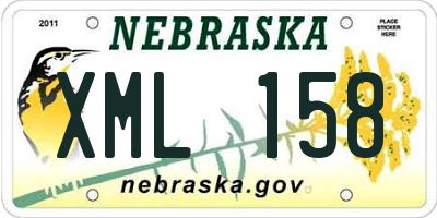 NE license plate XML158