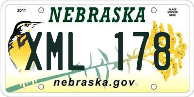 NE license plate XML178