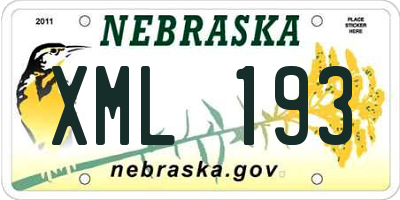 NE license plate XML193