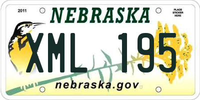 NE license plate XML195
